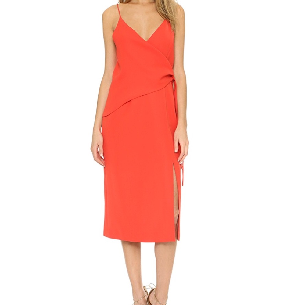 C/MEO Collective Orange Midi Dress
